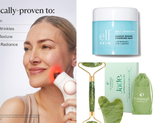 Makeup & Skincare I Use In My Busy Mom Routine cover photo collage