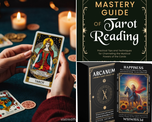 Witchy Tarot Readings cover photo collage