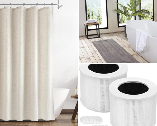 things in my home that are clean, cozy, and efficient! cover photo collage