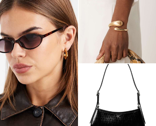 Elegant accessories cover photo collage