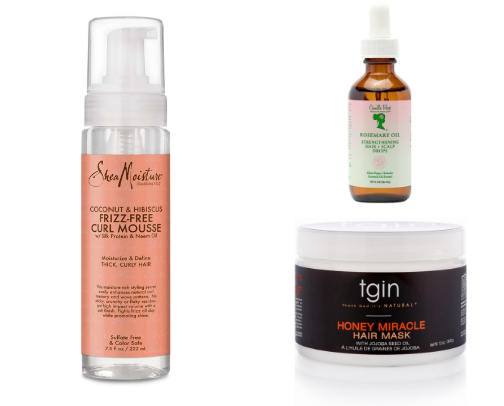 Natural & Black Hair Care Essentials cover photo collage