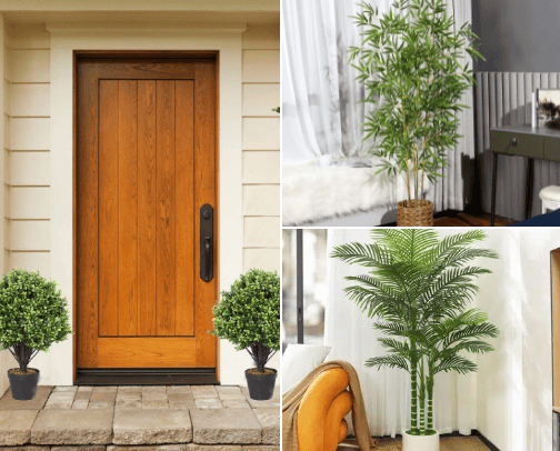 Affordable Artificial Plant for Your Home 🪴 beautiful, low maintenance, long lasting ✨ cover photo collage