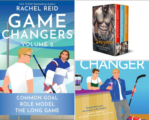 Read Now - Game Changers Volume 2 companion reads for hockey romance fans cover photo collage