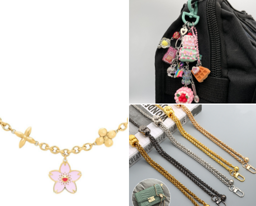 Bag Charms cover photo collage