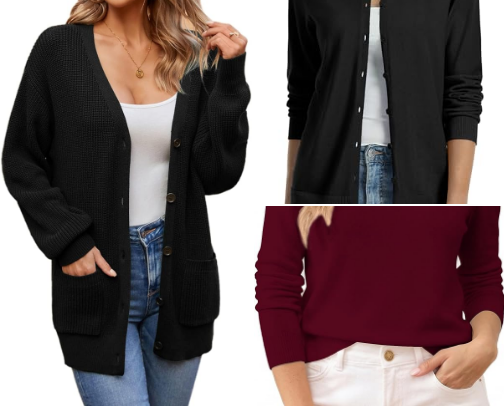 Affordable 100% Natural Fiber Womens Fall wardrobe cover photo collage