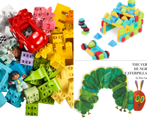 Kids toys and accessories cover photo collage