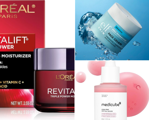 Best skincare for busy moms over 40 that are trying to improve their skin. cover photo collage