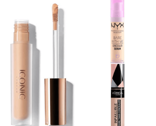 Concealers for normal-dry skin cover photo collage