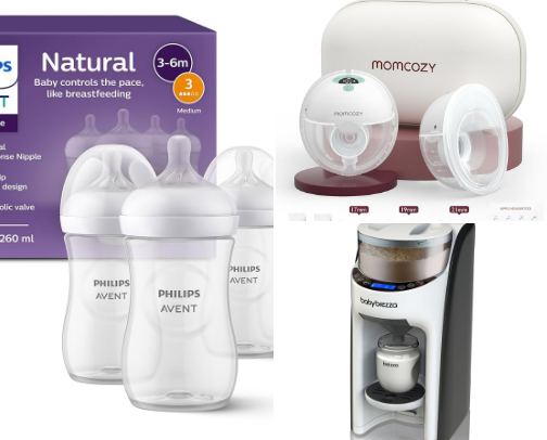 10 Baby items needed as a new mom. cover photo collage