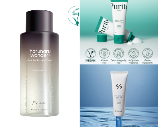 3 step AM routine - Acne safe & hydrating cover photo collage