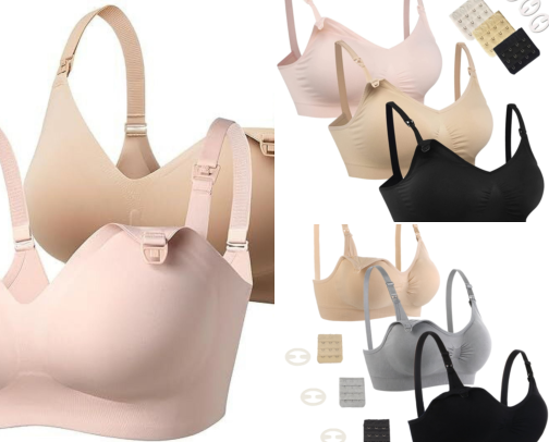 I Finally Found Nursing Bras That Unclip With One Hand While Holding My Baby cover photo collage