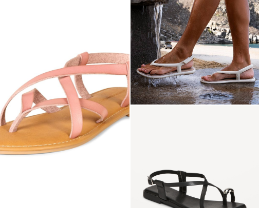 Summer Sandals for Sizes 11 - 12 cover photo collage