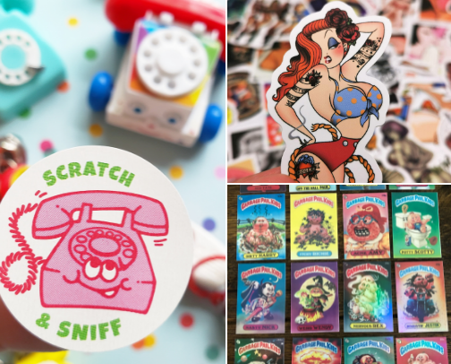 Sticker Book cover photo collage