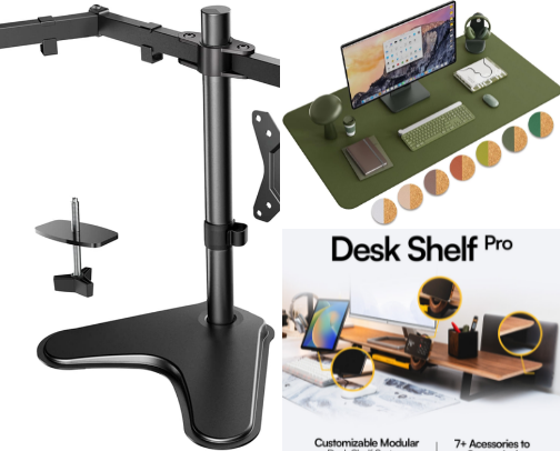 Desk Setup Essentials for a Clean & Productive Workspace cover photo collage