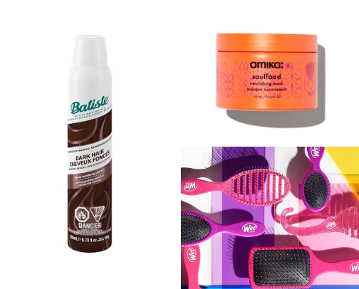 Hair care cover photo collage