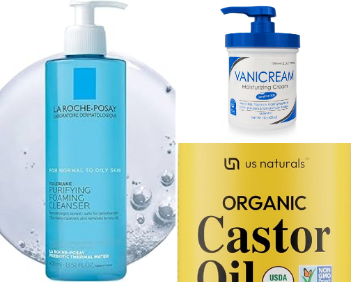 Skin care routine cover photo collage