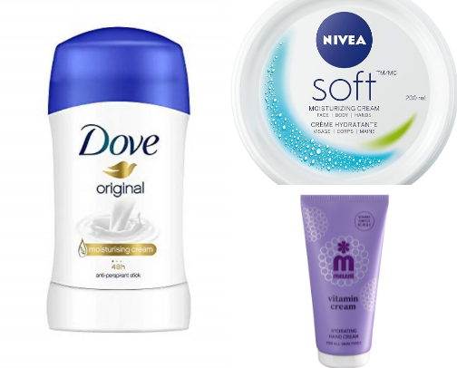 skincare and hygiene cover photo collage