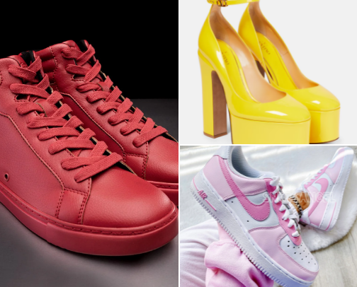 Sneakers , Shoes, High heels and slippers cover photo collage