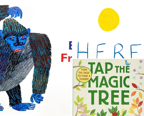 Books That Teach Verbs (From a speech therapist) cover photo collage