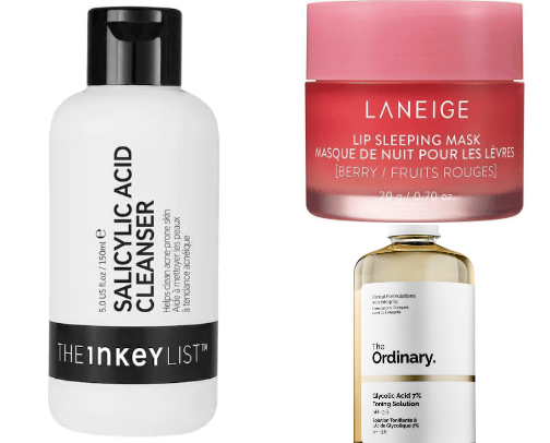 Skincare cover photo collage