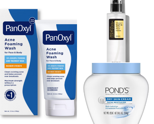 Skin care cover photo collage