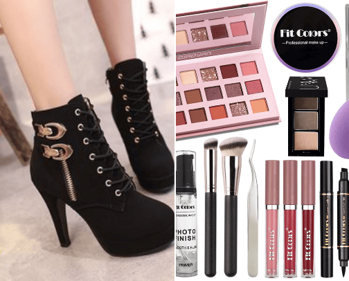 Boots for women /shoes cover photo collage