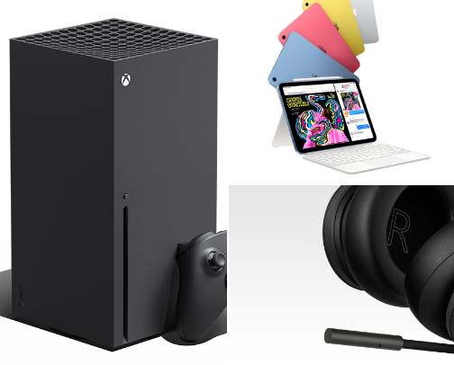 Gaming and tech cover photo collage