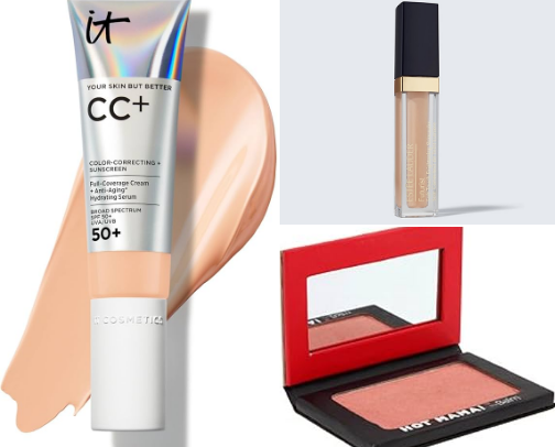 Tried and true beauty recs from a 40-something mom cover photo collage