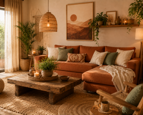 Transform Your Rented Space Boho Chic Decor Ideas for Cozy Living 🌿 cover photo collage