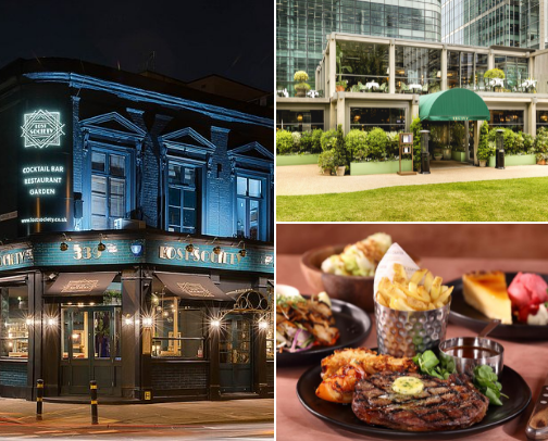 Restaurants and Cafés. cover photo collage