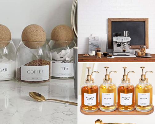 Pinterest-Worthy Coffee Bar Finds cover photo collage