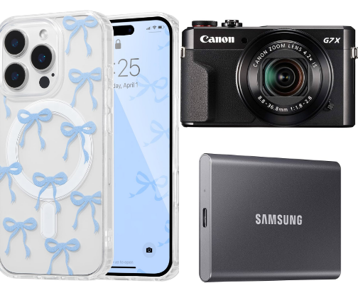 content creator must-haves 🥳 cover photo collage