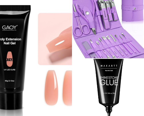 Nail Supplies List cover photo collage