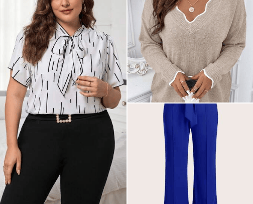 Plus Size Business Casual Wear cover photo collage