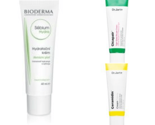 Face creams cover photo collage