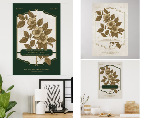 MONTHLY BLOOM MATURE JOURNAL BIRTHDAYS PRESENT cover photo collage