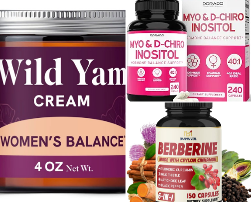 Pcos/Pmos product recs cover photo collage