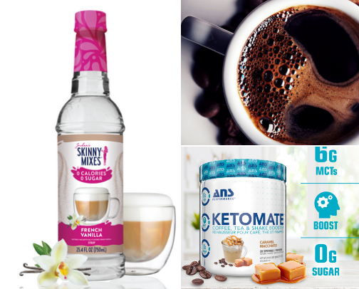 Coffee flavorings cover photo collage