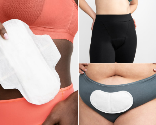 favorite organic menstrual products! cover photo collage