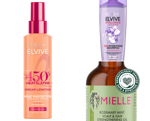 Hair care cover photo collage