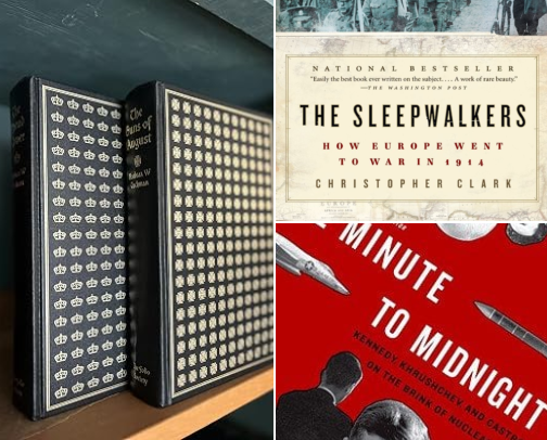 The Next War: 15 Books on How Wars Begin, How They'd Be Fought, and How to Survive One cover photo collage