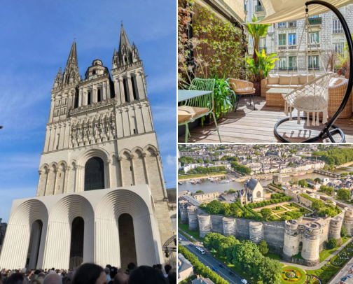 Hotel finds I’d keep in mind, Castles, Gardens & Pretty Little Corners to Discover Angers, France cover photo collage
