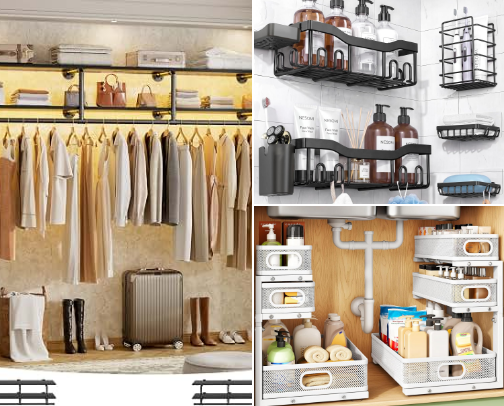 BATHROOM ORGANISATION cover photo collage
