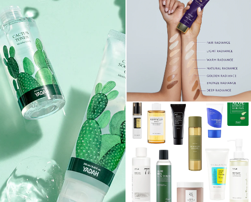 Skincare favs 🍒 cover photo collage
