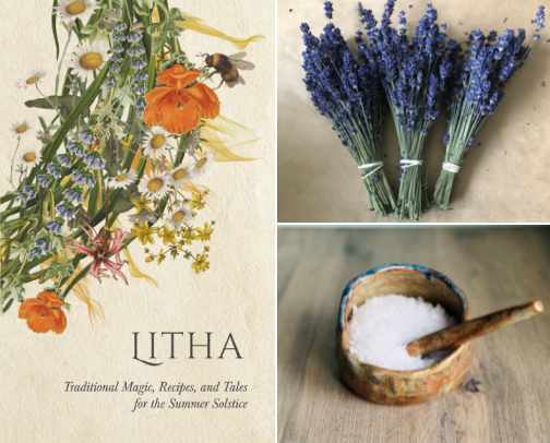 Summer Solstice & Midsummer Traditions: A UK Folklore Guide cover photo collage