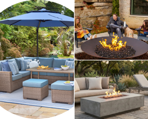 Outdoor living cover photo collage