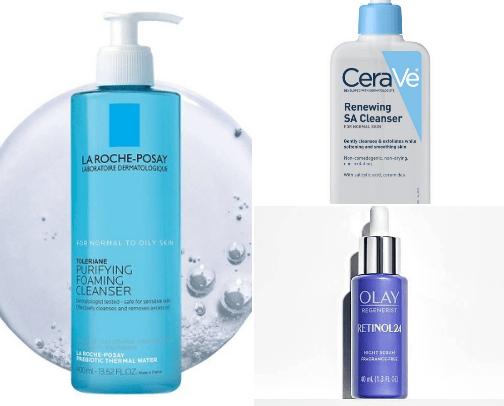 Nighttime skincare routine for blackheads✨ cover photo collage
