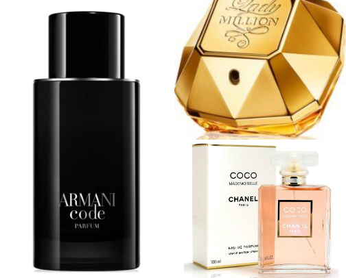 Favorite perfume cover photo collage