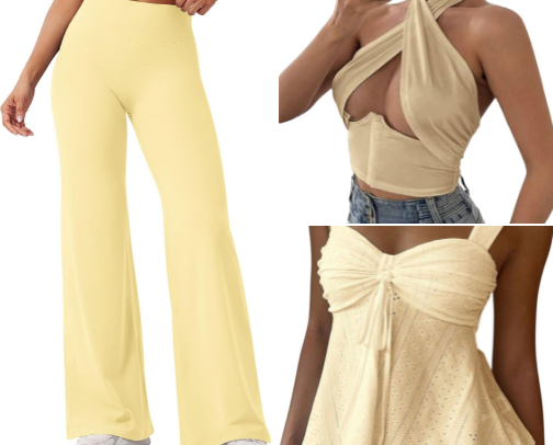 BUTTER YELLOW PASTEL CLOTHING cover photo collage