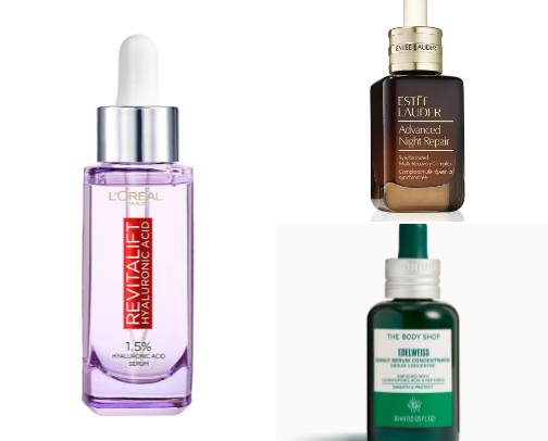 Skincare grails cover photo collage